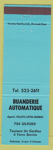 Matchbook Cover - Buanderie Automatique Laundry Montreal QC