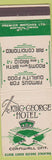 Matchbook Cover - King George Hotel Cornwall ON