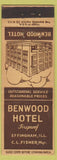 Matchbook Cover - Benwood Hotel Effingham IL