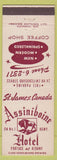 Matchbook Cover - Assiniboine Hotel ST James Canada