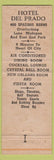 Matchbook Cover - Del Pardo Hotel Chicago IL