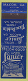 Matchbook Cover - Hotel Lanier Macon GA Dublin