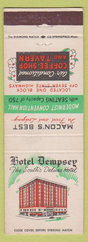 Matchbook Cover - Hotel Dempsey Macon GA