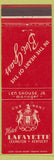 Matchbook Cover - Hotel Lafayette Lexington KY