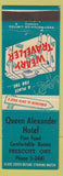 Matchbook Cover - Queen Alexander Hotel Prescott ON
