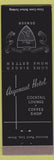 Matchbook Cover - Argonaut Hotel Denver Colorado