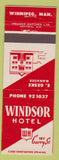 Matchbook Cover - Windsor Hotel Winnipeg MB