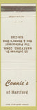 Matchbook Cover - Connie's of Hartford CT clothes