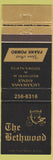 Matchbook Cover - The Bethwood Totowa NJ restaurant