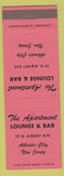 Matchbook Cover - Apartment Lounge Bar Atlantic City NJ