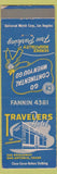 Matchbook Cover - Travelers Hotel San Antonio TX WEAR