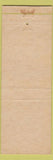 Matchbook Cover - Hotel Barton Indinapolis IN