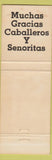 Matchbook Cover - Sinaloa Cantina San Francisco CA Mexican Food cactus