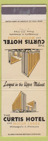 Matchbook Cover - Curtis Hotel Minneapolis MN