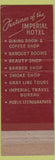 Matchbook Cover - Imperial Hotel Portland OR WEAR