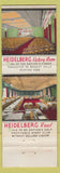Matchbook Cover - Hotel Heidelberg Jackson MS