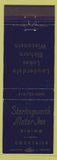 Matchbook Cover - Sterlingworth Motor Inn Elkhorn WI