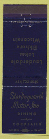 Matchbook Cover - Sterlingworth Motor Inn Elkhorn WI