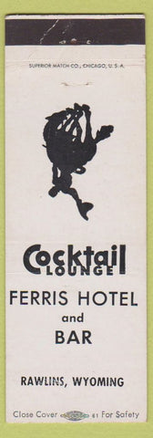 Matchbook Cover - Ferris Hotel Bar Rawlins WY