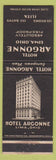Matchbook Cover - Hotel Argonne Lima OH