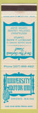 Matchbook Cover - University Motor Inn Orono ME
