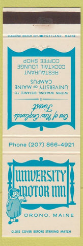 Matchbook Cover - University Motor Inn Orono ME