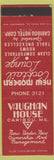 Matchbook Cover - Vaughan House Caribou ME