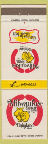 Matchbook Cover - Milwaukee Sausage Company WI