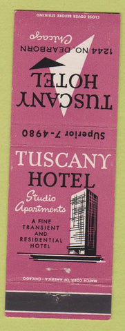 Matchbook Cover - Tuscany Hotel Chicago IL