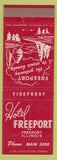 Matchbook Cover - Hotel Freeport IL