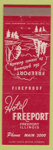 Matchbook Cover - Hotel Freeport IL