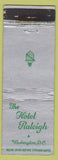 Matchbook Cover - Hotel Raleigh Washington DC WORN