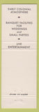 Matchbook Cover - House of Webb Trachsville PA
