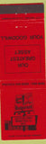 Matchbook Cover - Greene's West Lounge Restaurant Hickory Hills IL
