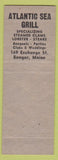 Matchbook Cover - Atlantic Sea Grill Bangor ME