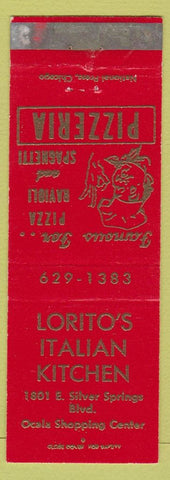 Matchbook Cover - Lorito's Italian Kitchen Ocala FL? Pizza WEAR