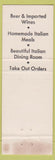 Matchbook Cover - Lorito's Italian Kitchen Ocala FL? Pizza WEAR