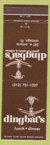 Matchbook Cover - Dingbat's Restaurant Chicago IL