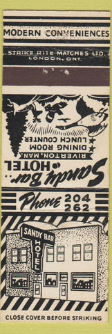 Matchbook Cover - Sandy Bar Hotel Riverton MB