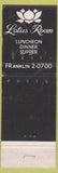 Matchbook Cover - LaSalle Hotel 90's Tap Chicago IL WEAR