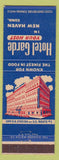 Matchbook Cover - Hotel Garde New Haven CT WEAR