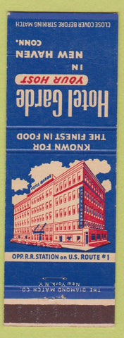 Matchbook Cover - Hotel Garde New Haven CT WEAR