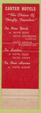 Matchbook Cover - Hotel Garde New Haven CT WEAR