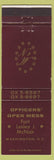 Matchbook Cover - Officers' Open Mess Fort Lesley McNAir Washington DC