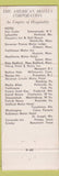 Matchbook Cover - Hotel Van Curler Schenectady NY WEAR
