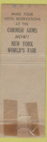 Matchbook Cover - Cornish Arms Hotel New York City WEAR