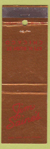 Matchbook Cover - Jim Saine's Restaurant Chicago IL