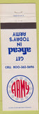 Matchbook Cover - United States Army recruiting military