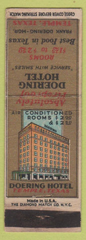 Matchbook Cover - Doering Hotel Temple TX