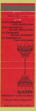Matchbook Cover - Slicers Deli Schaumburg Waukegan IL Milwaukee Greendale WI
